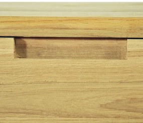 Mesa consola em teca maciça 120x35x76 cm