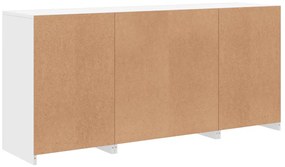 Aparador com luzes LED 142,5x37x67 cm branco
