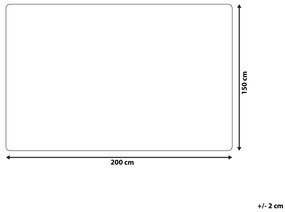 Manta branca 150 x 200 cm TOURZA Beliani