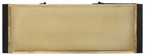 Armário Banco 100x35x50 cm Madeira Sólida de Mangueira Rugosa