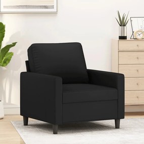 Poltrona 60 cm veludo preto