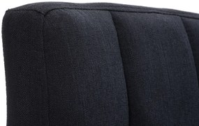 Banco de bar Peru em tecido 46 x 94-114 x 47 cm Preto