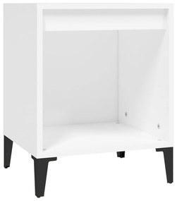 Mesas de cabeceira 2 pcs 40x35x50 cm branco