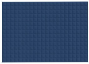 Manta pesada 7 kg 155x220 cm tecido azul