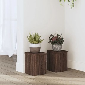 Suportes p/ plantas 2 pcs 15x15x20 cm derivados madeira