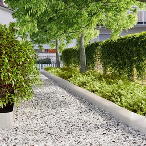 vidaXL Orlas de relva 30 pcs 20x103 cm aço inoxidável