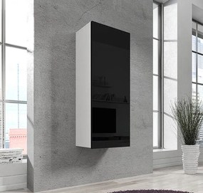 Armário Suspenso Almeirim – 30x120 cm – Carvalho com Porta Alto Brilho