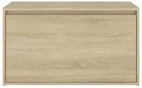 Banco de corredor 80x40x45 cm derivados madeira carvalho sonoma