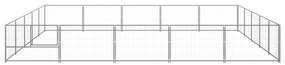 Canil para cães 25 m² aço prateado