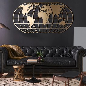 Acessório Decorativo de Metal Mt-03 – Dourado – 60 x 120 cm