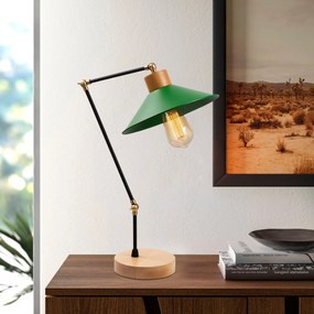 Candeeiro de Mesa Manavgat – Verde – Diâmetro 24 cm, Altura 52 cm