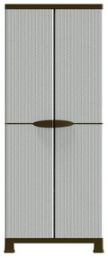 Armário de plástico 68x39x171,5 cm design em vime