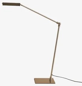 Candeeiro De Mesa Led Em Metal Valtyn Cinza Cromado - Sklum