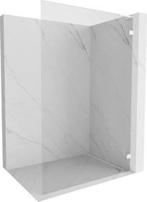 Mexen Lunar L divisória de chuveiro Walk-in direita 120 x 200 cm, transparente 8 mm, branco - 830L-120-000-20-00-P