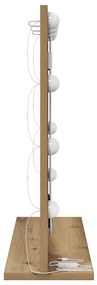 Espelho de Vanity com Luzes LED Carvalho Artisan 60x55x18 cm