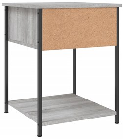Mesa de cabeceira 44x45x58 cm derivados madeira cinzento sonoma