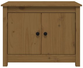 Mesa de centro 71x49x55 cm pinho maciço castanho mel