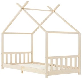 Estrutura de cama para crianças 90x200 cm pinho maciço