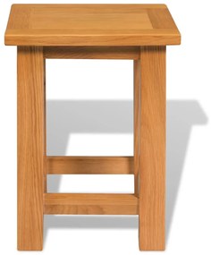 Mesa de apoio 27x24x37 cm madeira de carvalho maciça
