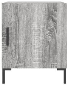 Mesa cabeceira 40x40x50 cm derivados de madeira cinzento sonoma