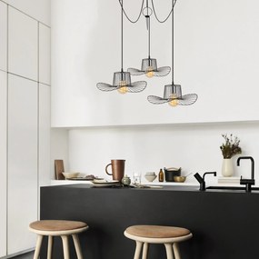 Candeeiro Tel – Preto – Diâmetro 118 cm, Altura 122 cm