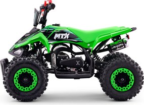 Mini Moto 4 Infantil para crianças 5 a 9 anos 50CC Beneo Motors MTX, velocidade até 40 Km/h com limitador Verde