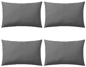 132305 vidaXL Almofadas para exterior 4 pcs 60x40 cm cinzento