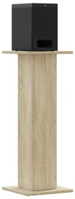 Suportes de colunas 2 pcs derivados madeira carvalho sonoma