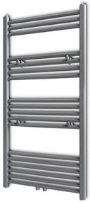 Aquecedor toalhas casa de banho liso 600 x 1160 mm cinza