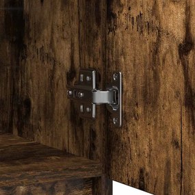 Aparador com gavetas derivados de madeira carvalho fumado