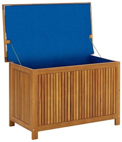 Caixa arrumação para jardim 90x50x58cm madeira acácia maciça