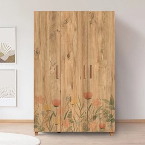 ****  
Roupeiro Leva Hedera – Atlantic Pine – 120 cm x 189 cm x 48 cm