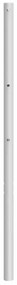Cabeceira de cama 193 cm metal branco