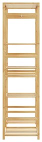 Roupeiro com prateleiras 100x50x184,5 cm bambu