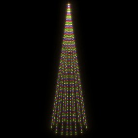 Árvore de Natal mastro de bandeira 1134 LEDs 800 cm colorido