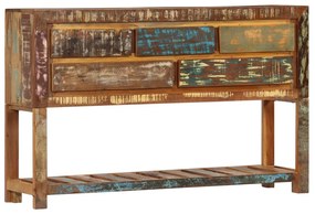 Aparador 120x30x75 cm madeira recuperada maciça