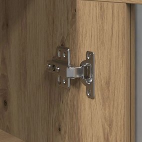 Armário de Parede vidaXL com Portas de Vidro Carvalho Artesão 69,5x34x