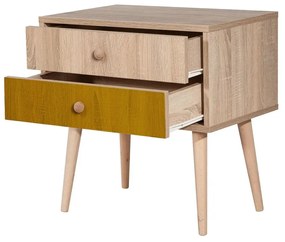 Mesa de Cabeceira City Two – Multicolor – 60x61x40 cm