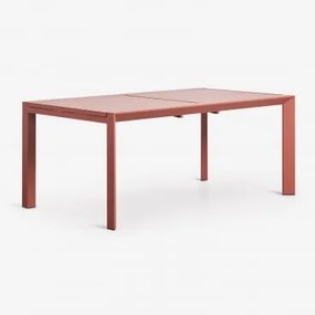 Mesa De Jardim Retangular Extensível Em Alumínio Starmi 180-240x100 Cm Terracota - Sklum