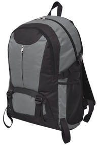 Mochila para caminhadas 40 L preto e cinzento