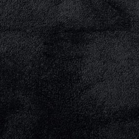 Tapete de pelo curto OVIEDO 60x110 cm preto