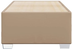 Estrutura de cama 100x200 cm couro artificial cappuccino