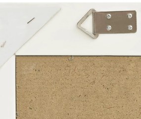 Espelho de parede estilo barroco 60x60 cm branco