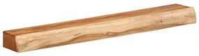 Prateleiras parede 2 pcs 100x17x8 cm madeira de acácia maciça