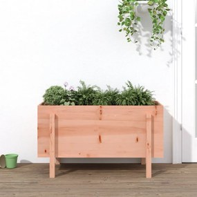 Canteiro elevado de jardim 101x50x57 cm madeira douglas maciça