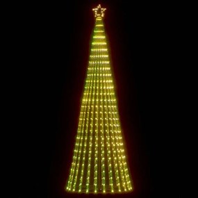 vidaXL LED Árvore de Natal 475 LEDs Branco Quente 247 cm