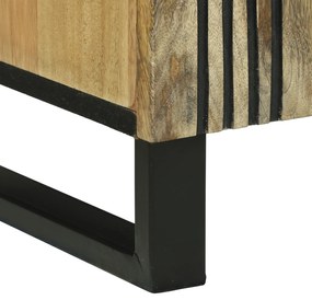 gabinete de TV 105x33,5x46 cm Madeira Maciça de Mangueira e Madeira En