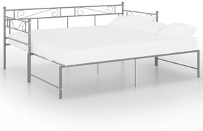 Estrutura sofá-cama de puxar 90x200 cm metal cinzento