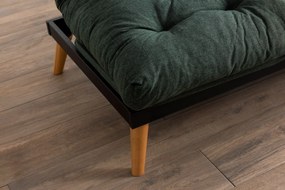 Sofá-Cama de 3 Lugares Saki – Verde – 185x92x82 cm