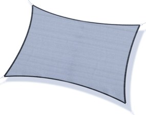 Vela de Sombra Retangular 4x3 m Toldo Vela com Proteção UV Bolsa de Tr